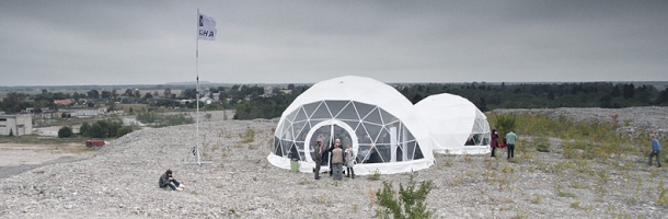 Dwie połączone struktury Freedome 30 i Freedome 110, AHHA Science Centre Estonia 